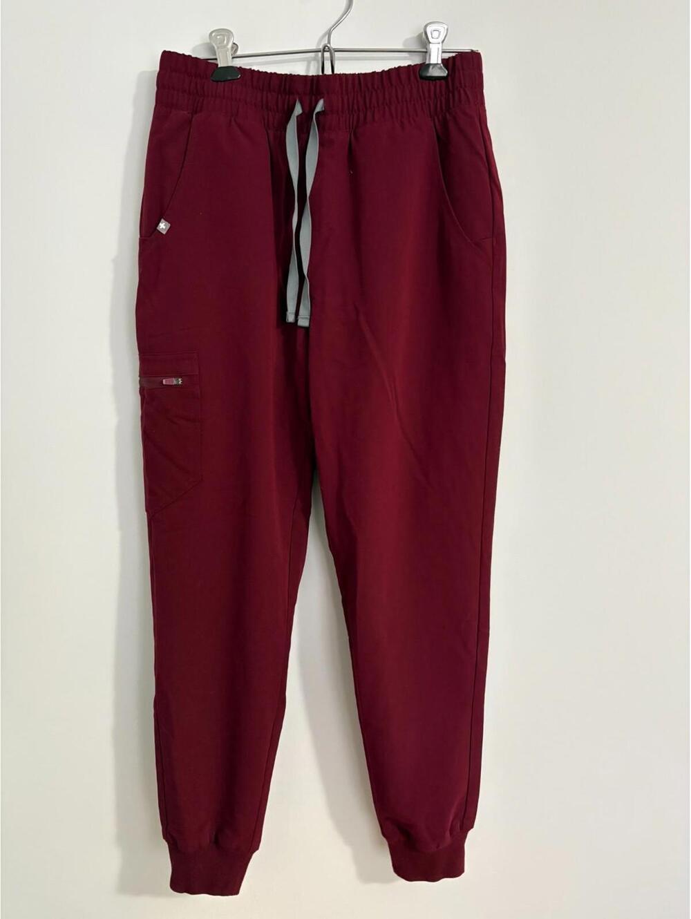 FIGS Scrub Pants Womens S Petite Burgundy Technical Jogger Medical W20SW2028P